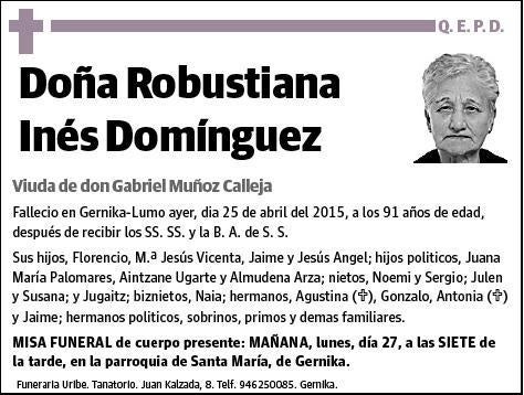 INES DOMINGUEZ,ROBUSTIANA