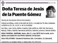 DE LA PUENTE GOMEZ,TERESA DE JESUS