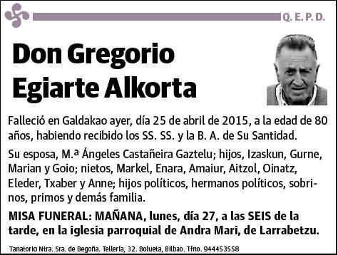 EGIARTE ALKORTA,GREGORIO