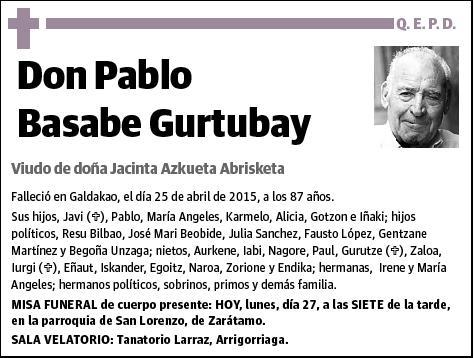 BASABE GURTUBAY,PABLO