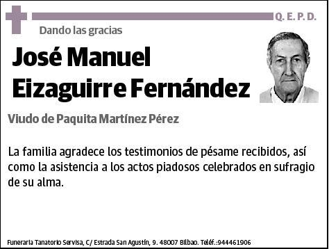 EIZAGUIRRE FERNANDEZ,JOSE MANUEL