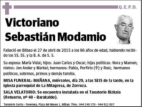 SEBASTIAN MODAMIO,VICTORIANO