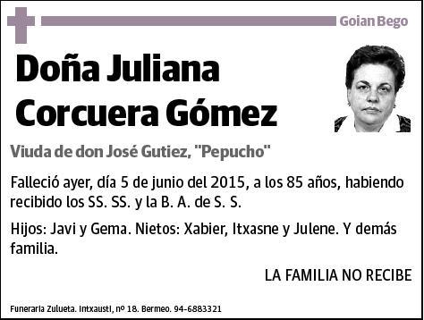 CORCUERA GOMEZ,JULIANA