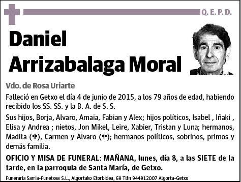 ARRIZABALAGA MORAL,DANIEL