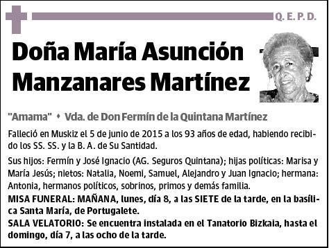 MANZANARES MARTINEZ,MARIA ASUNCION