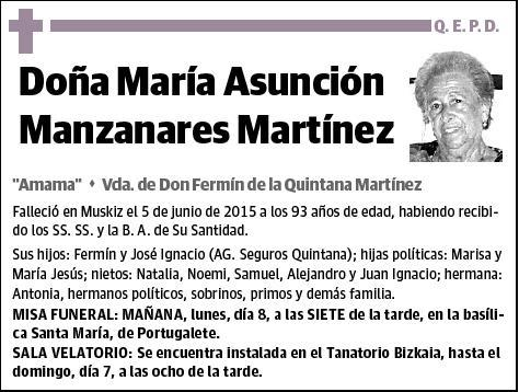 MANZANARES MARTINEZ,MARIA ASUNCION