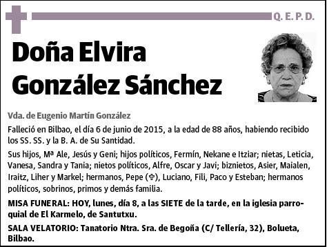 GONZALEZ SANCHEZ,ELVIRA