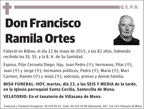 FRANCISCO RAMILA ORTES