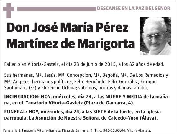 José María Pérez Martínez de Marigorta