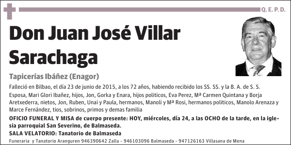 Juan José Villar Sarachaga