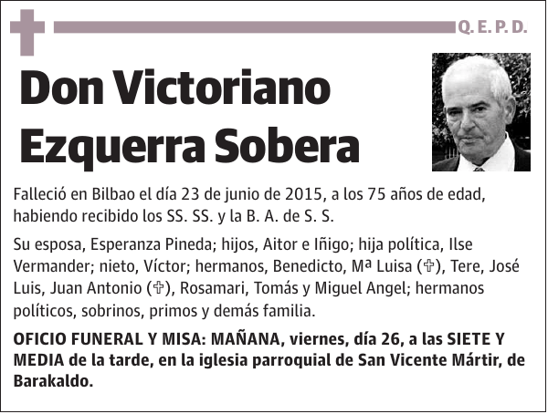 Victoriano Ezquerra Sobera