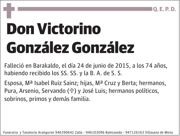 Victorino González González