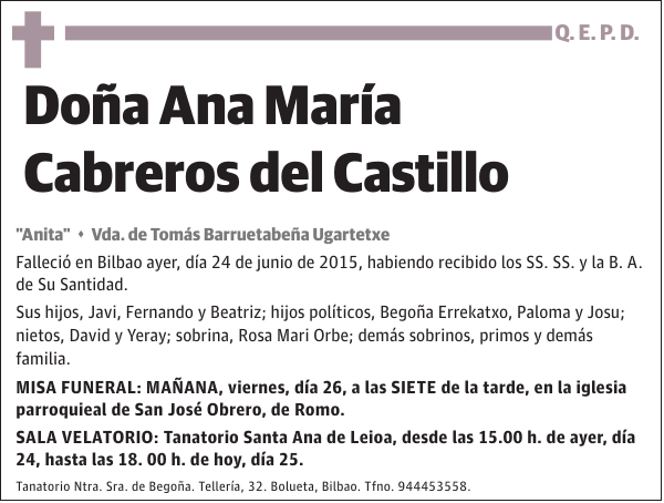 Ana María Cabreros del Castillo