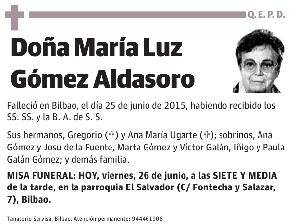 María Luz Gómez Aldasoro