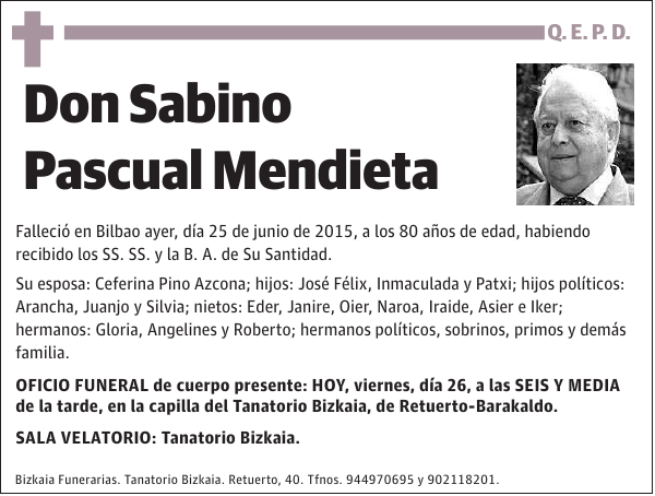 Sabino Pascual Mendieta