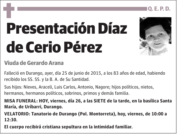 Presentación Díaz de Cerio Pérez