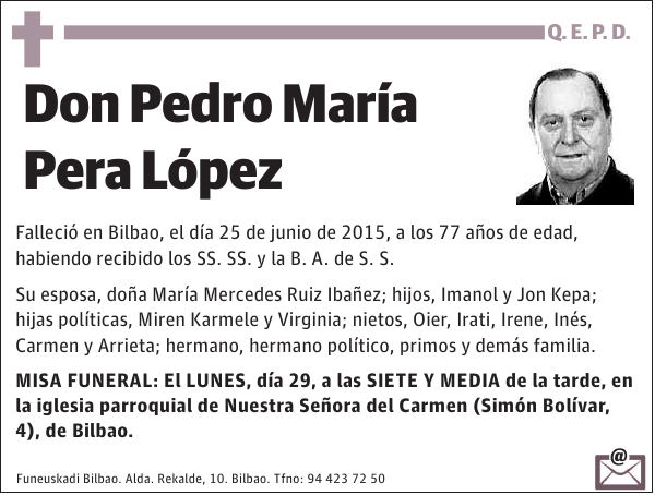 Pedro María Pera López