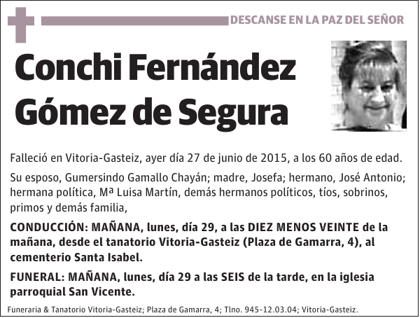 Conchi Fernández Gómez de Segura