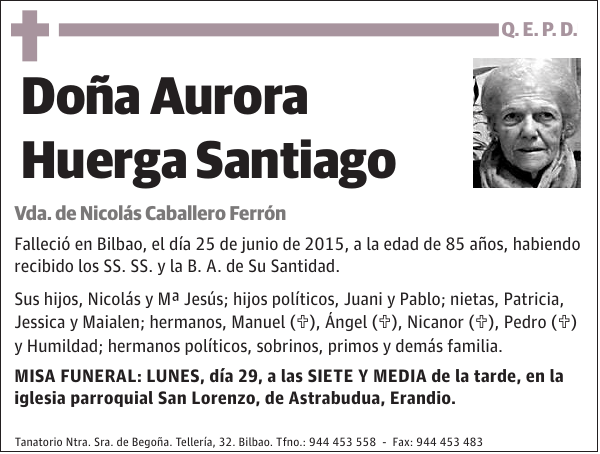 Aurora Huerga Santiago