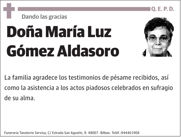 María Luz Gómez Aldasoro