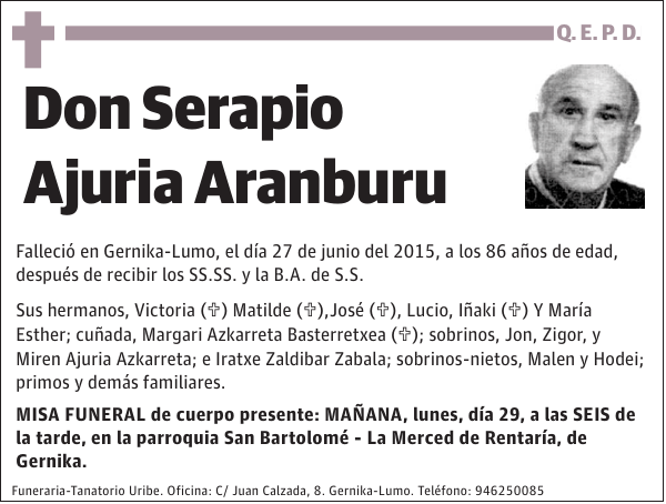 Serapio Ajuria Aranburu