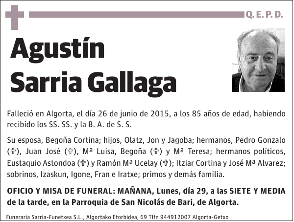 Agustín Sarria Gallaga