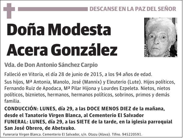 Modesta Acera González