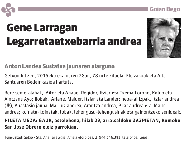 Gene Larragan Legarretaetxebarria