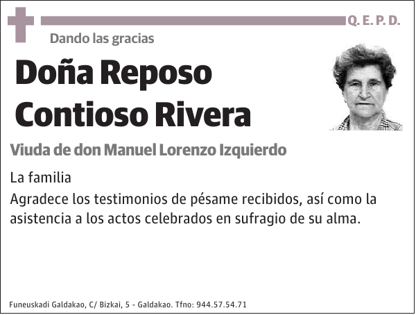 Reposo Contioso Rivera