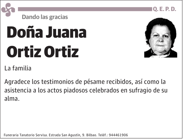 Juana Ortiz Ortiz