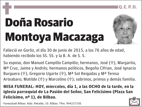 Rosario Montoya Macazaga