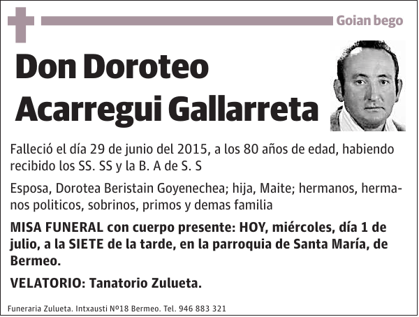 Doroteo Acarregui Gallarreta