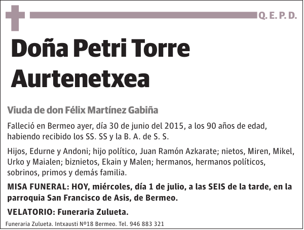 Petri Torre Aurtenetxea