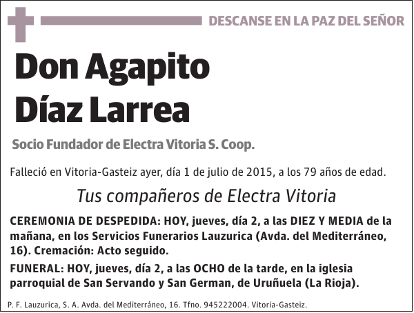 Agapito Díaz Larrea