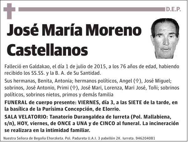 José María Moreno Castellanos