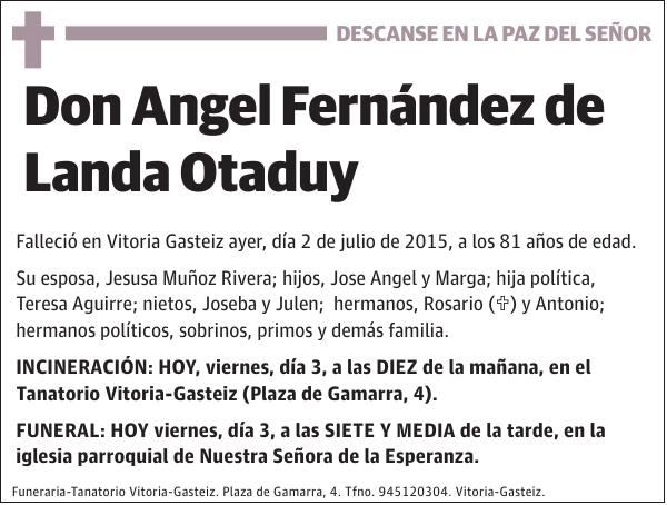 Angel Fernández de Landa Otaduy