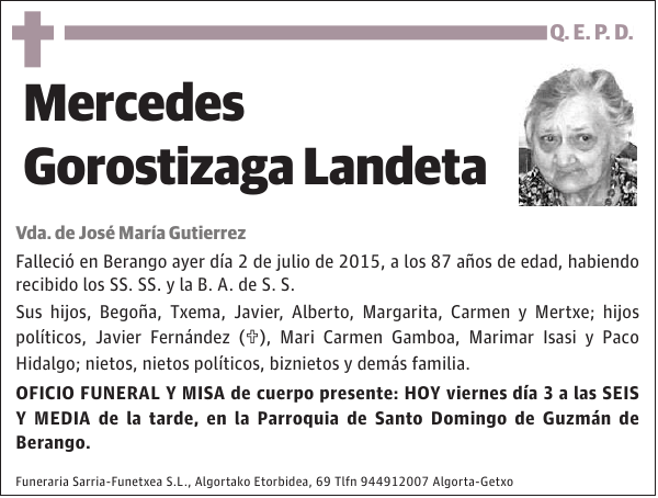 Mercedes Gorostizaga Landeta