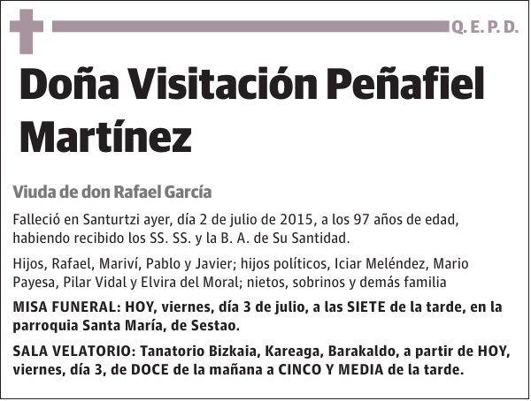 Visitación Peñafiel Martínez