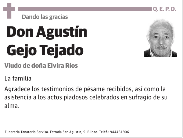 Agustín Gejo Tejado