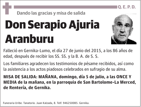 Serapio Ajuria Aranburu