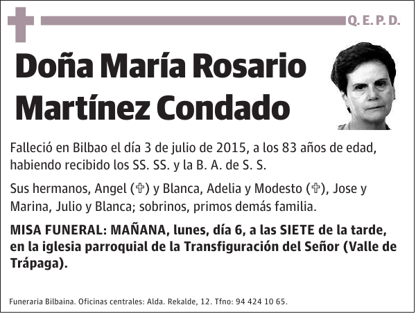 María Rosario Martínez Condado