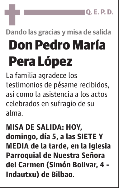 Pedro María Pera López