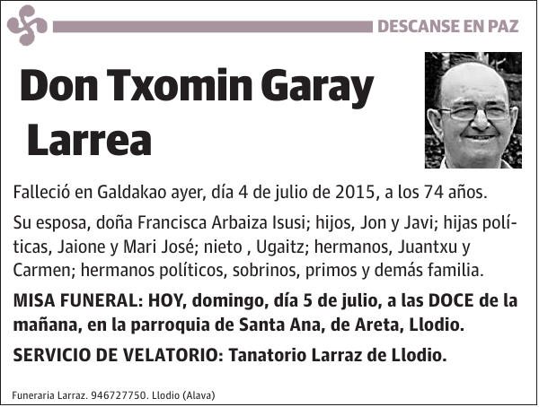 Txomin Garay Larrea