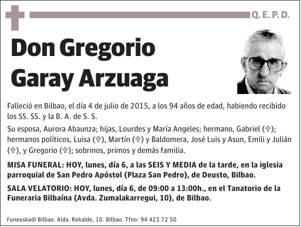 Gregorio Garay Arzuaga