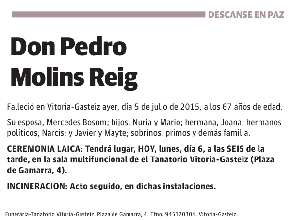 Pedro Molins Reig