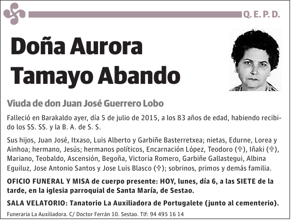 Aurora Tamayo Abando