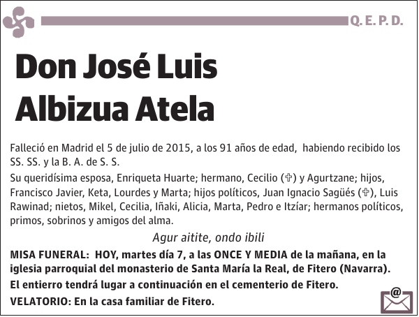 José Luis Albizua Atela