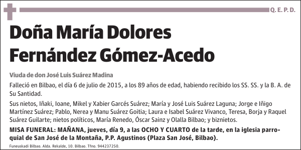 María Dolores Fernández Gómez-Acedo