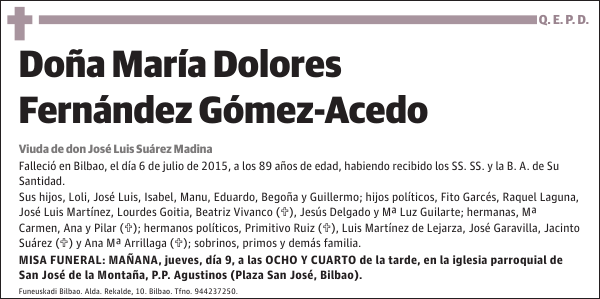 María Dolores Fernández Gómez-Acedo