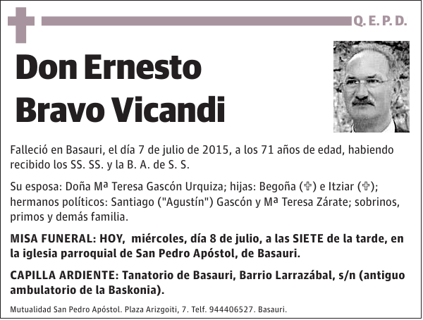 Ernesto Bravo Vicandi